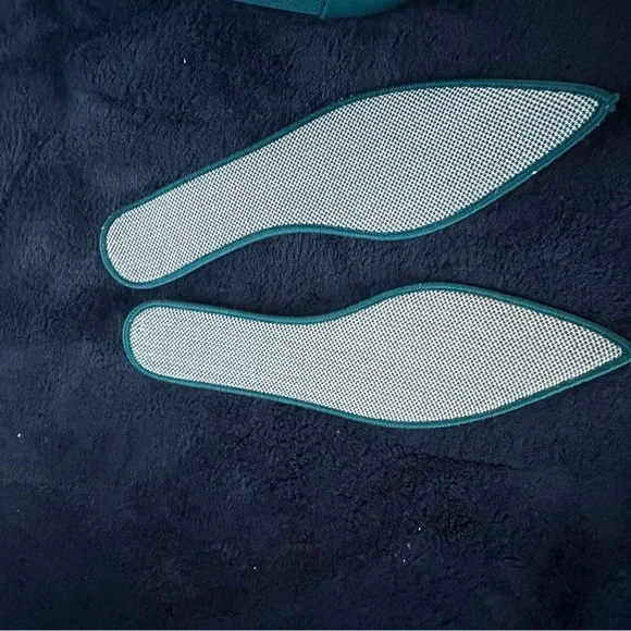 Rothy's Teal Women's Point Flats - Picture 4 of 5